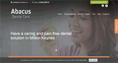 Desktop Screenshot of abacusdental.com